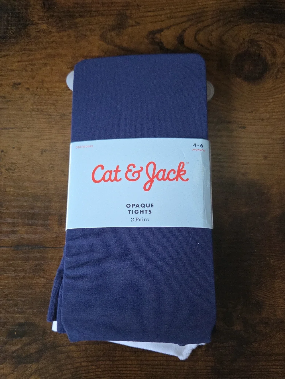 Cat & Jack Navy Blue Opaque Tights - 2 Pack